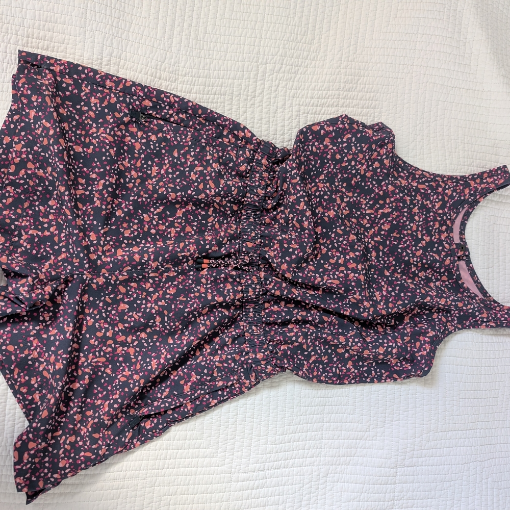 Athleta Girl Pink and Navy Active Tank